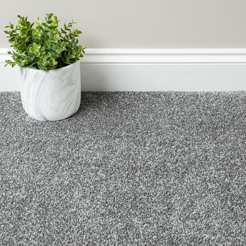 Grey saxony carpet - grey, 14mm
