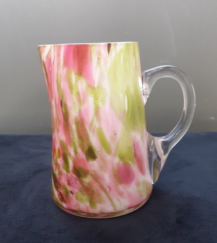 Antique handblown pink and - antique,