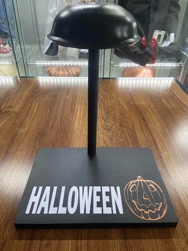 Halloween pumpkin mask stand - halloween,