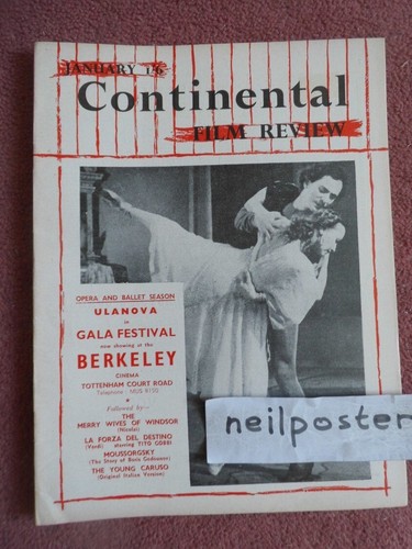 Continental film review - film, (1953)