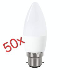 50 LED B22 Candle Light Bulbs