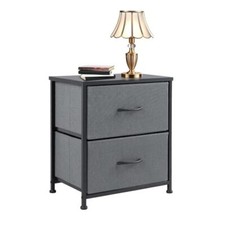 Nightstand with 2 Storage