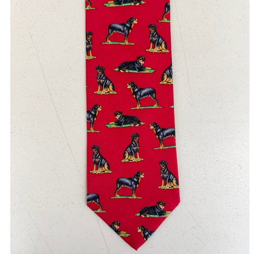 Vintage rottweiler dog tie - vintage,