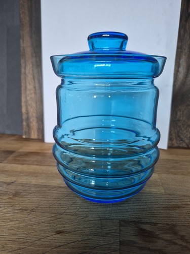Mcm vintage retro blue - vintage, glass