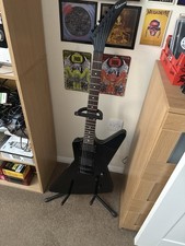 Epiphone Explorer 1984 Black Guitar with EMG 81/85, 2015 reissue