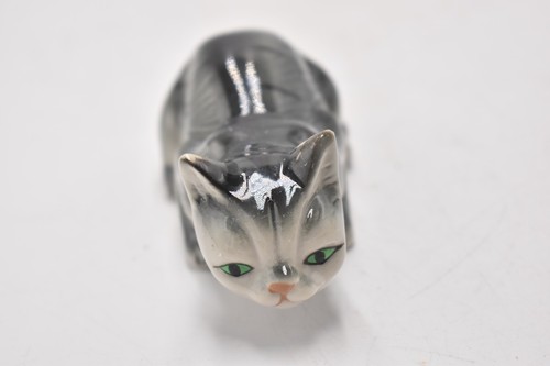 Vintage grey black cat - grey,