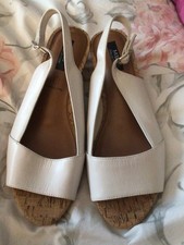 Ladies white Leather Shoes