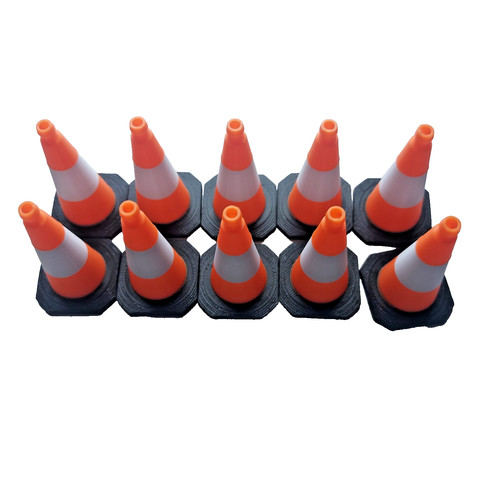 10th scale traffic cones - 1/10th,