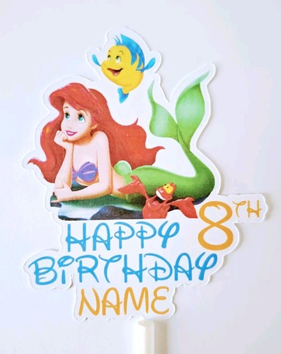 Little mermaid cake topper - little,