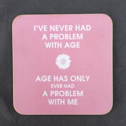 Funny pink square - square, coaster