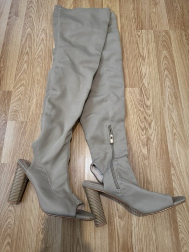 Yeezy inspired nude knee high - yeezy,