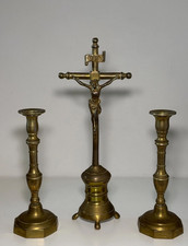 Standing crucifix and brass