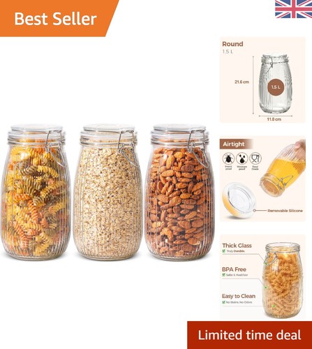 Clear glass storage - storage, jars