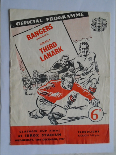 Rangers third lanark 1957 - third,