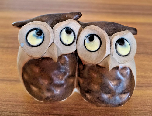 Charming unbranded pottery owl - unbranded,