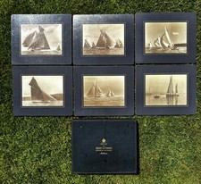BEKEN OF COWES Vintage Placemats x 6 Boxed ~ Yachting Nautical Sailing Tableware