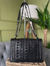 ZARA Shoulder Bag Black Studded Leather Cross Body Bag Evening bag
