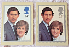 Set of 2 PHQ  Postcard Set No.53 Royal Wedding Charles & Diana 1981 .Free UK P&P