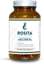 Rosita Real Foods Extra Virgin Cod Liver Oil EVCLO Softgels - 90 Softgels