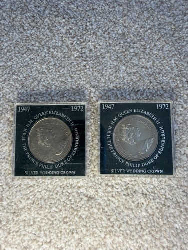 1972 silver wedding crown - silver,