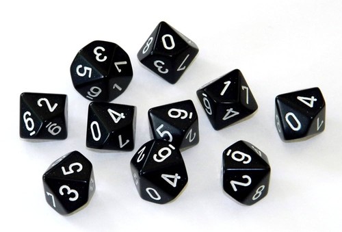 Chessex opaque black - opaque, &