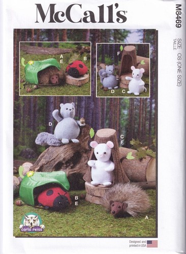 Mccalls 8469 plush animals - mccalls,