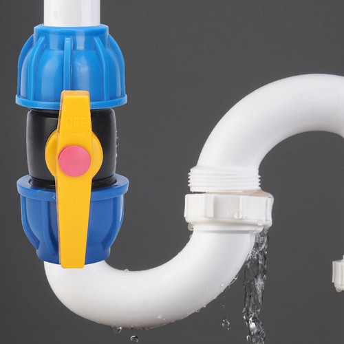 Quick ball valve plastic - pe,