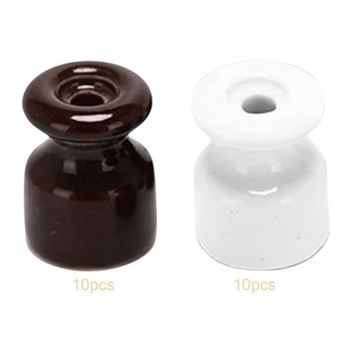 10x porcelain insulators - porcelain,