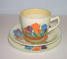 CLARICE CLIFF CROCUS TRIO -