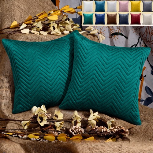 Embroidered velvet cushion - velvet,