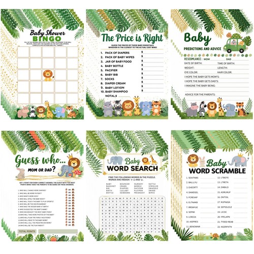 300 pcs baby shower - shower, games