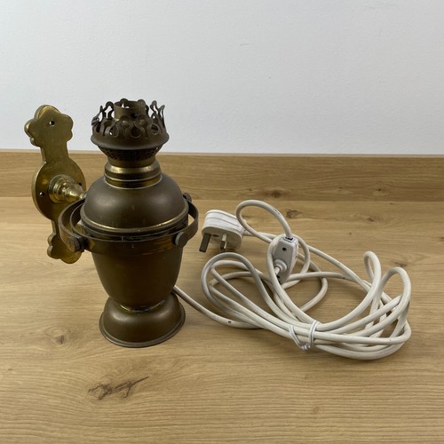 Vintage brass gimbal ships - brass,
