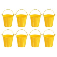 8Pcs 3"x3" Small Metal Buckets