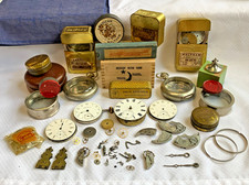 Antique Pocket Watch Parts Lot