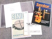 Tom Senior milling machine manual Knuckle head assembly and brochures