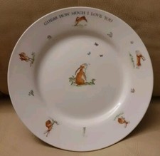 Child's China Plate Guess How Much I Love You by Rainbow Designs 2008
