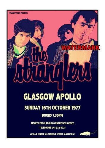 The stranglers gig poster - the,