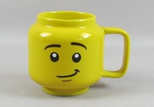 2019 Lego Head Mini Figure Smiling Yellow Coffee Mug 255ml / 8.5 ounces