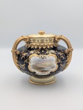 Antique Coalport Three Handled