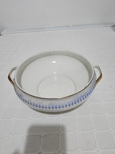 Wedgewood Gold Rim Handled Serving Dish