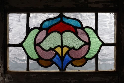 Antique stained glass - stained,