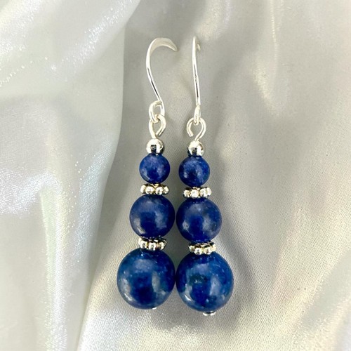 Earrings lapis lazouli natural - earrings,