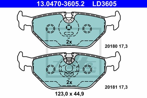 New brake pad set - pad, set,