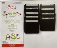 Sizzix Sizzlits - Sproutsies Alphabet Die Set - Set Of 9 Dies.
