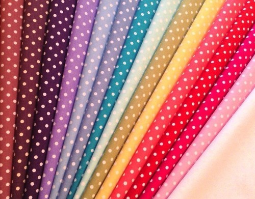 Polka dot cotton rainbow jelly - polka,