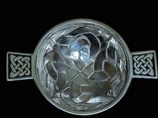 SOLID PEWTER QUAICH BOWL