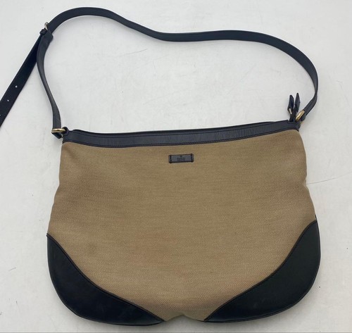 Gucci canvas leather shoulder - canvas,