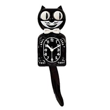 CLASSIC BLACK KIT 2D CAT CLOCK