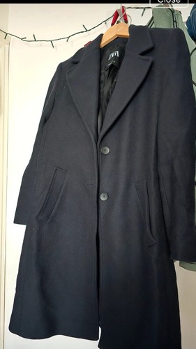 Zara navy women coat - navy,