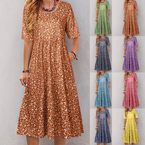 Womens boho floral - womens, midi